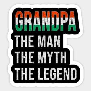Grand Father Hungarian Grandpa The Man The Myth The Legend - Gift for Hungarian Dad With Roots From  Hungary Sticker